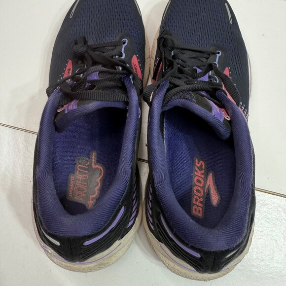 Brooks Adrenaline GTS 22 Womens Size 11 Black & Purple Running Shoes - Picture 5 of 9